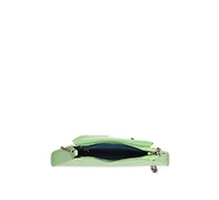 Susu Leather Clutch Bag Summer Green Evening Purse Unique Women's Handbag