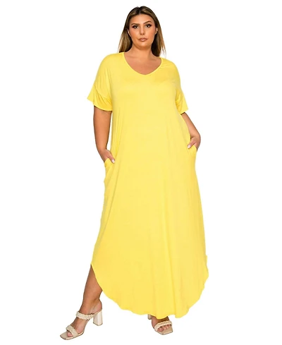 L I V D Plus Scarlett Maxi Pocket Dress