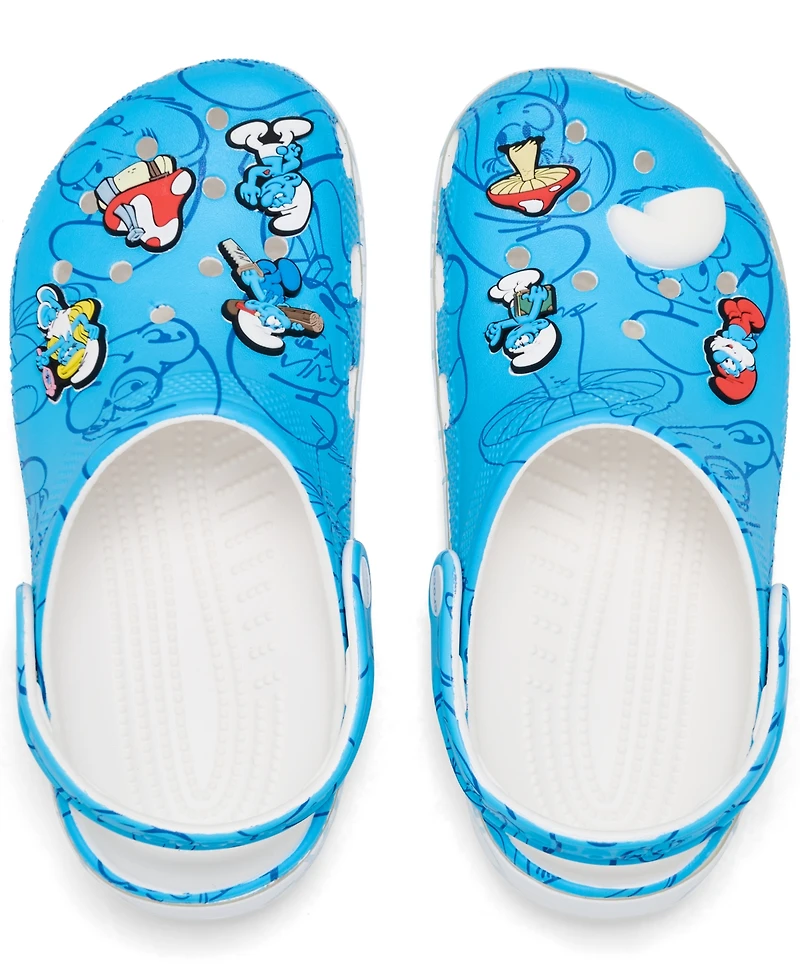 Crocs x Smurfs Little Kids Classic Clogs from Finish Line
