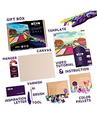 Okto Sensory Art 3D Painting “Flower Beds in Holland” – 11.8” x 15.7” Canvas Kit