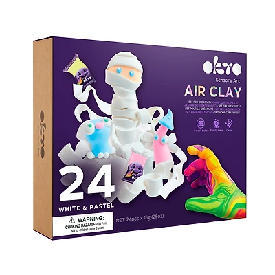Okto Air Clay Set – 24 Colors “Pastel”