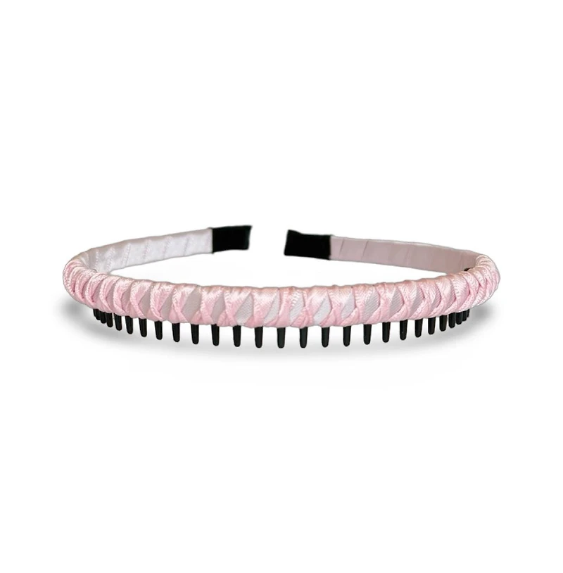 Thin Solid Headband - Pink