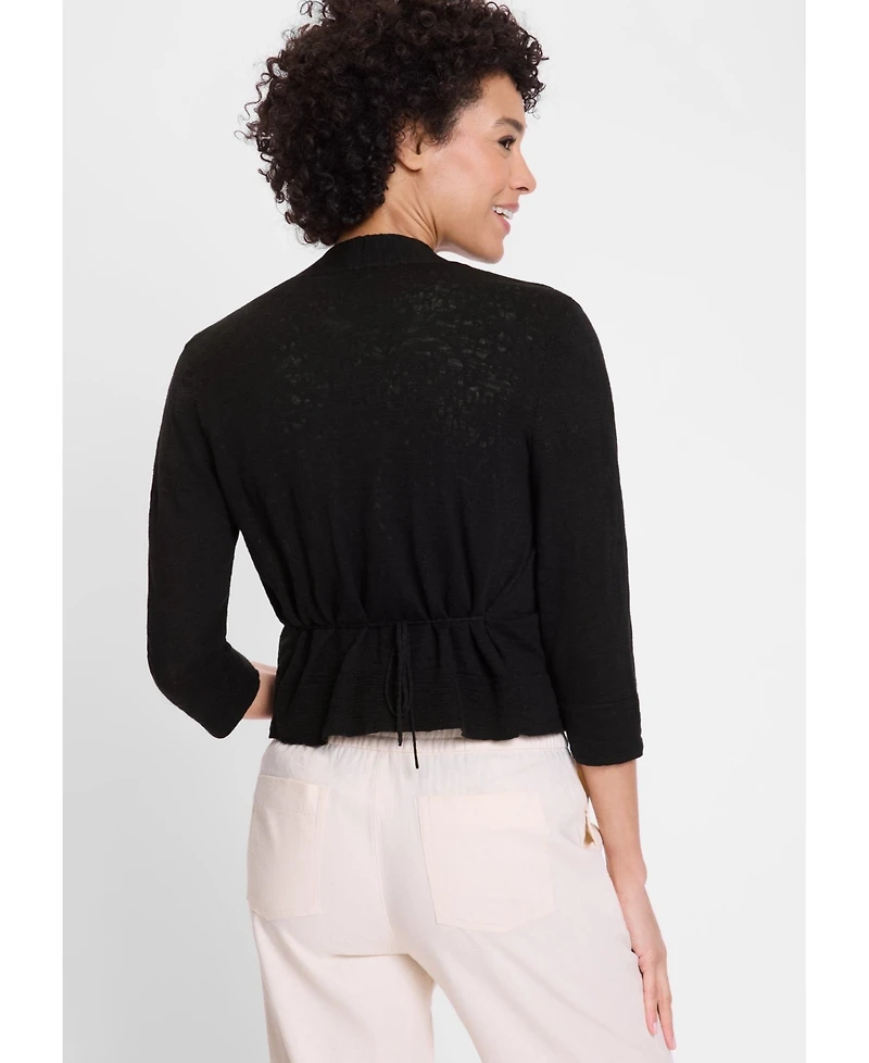 Olsen Women's Cropped Cardigan with Waist Tie