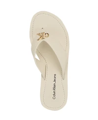Calvin Klein Women's Jaimze Logo Thong Sandals