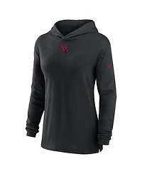 Nike Women's Black Arizona Cardinals Sideline Performance Long Sleeve Hoodie T-Shirt