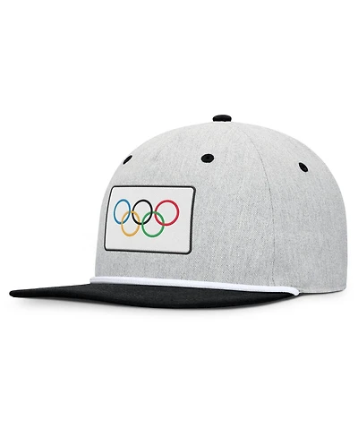 Fanatics Men's Heather Gray/Black Olympic Games Photo Finish Adjustable Hat