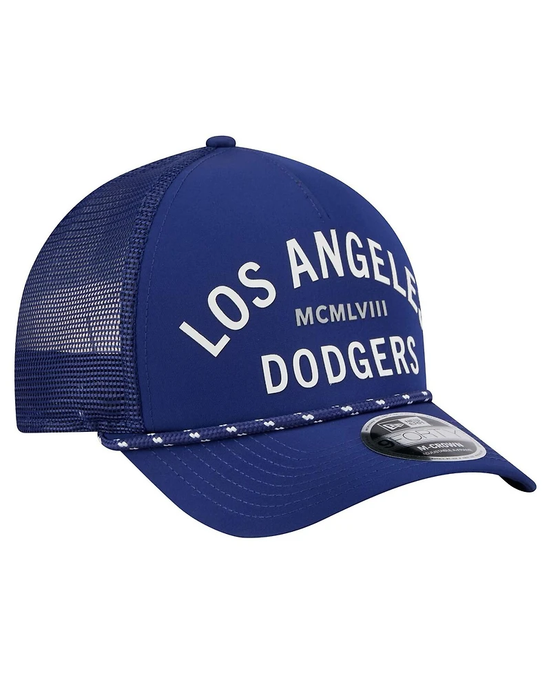 New Era Men's Royal Los Angeles Dodgers Minimalist 9FORTY A-Frame Adjustable Hat