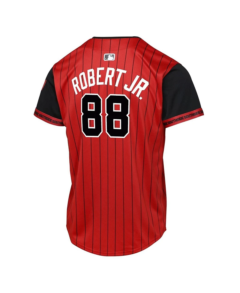 Outerstuff Big Boys and Girls Luis Robert Jr. Red/Black Chicago White Sox 2025 City Connect Limited Player Jersey