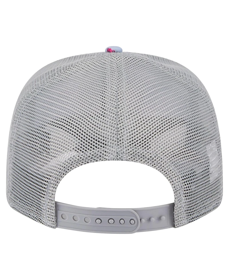 New Era Men's Light Blue/Gray Denver Nuggets Adventure Aloha Pattern 9SEVENTY Stretch-Snap Hat