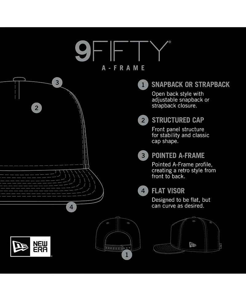 New Era Men's White/Green New York Jets Striped A-Frame 9FIFTY Adjustable Trucker Snapback Hat