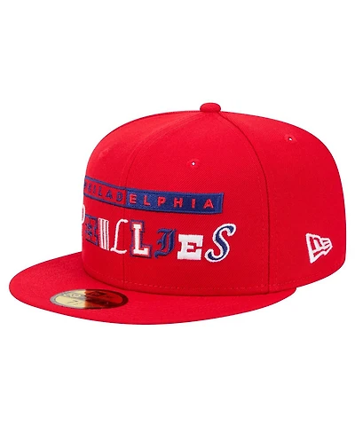 New Era Men's Red Philadelphia Phillies Ransom 59FIFTY Fitted Hat