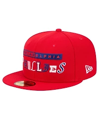 New Era Men's Red Philadelphia Phillies Ransom 59FIFTY Fitted Hat