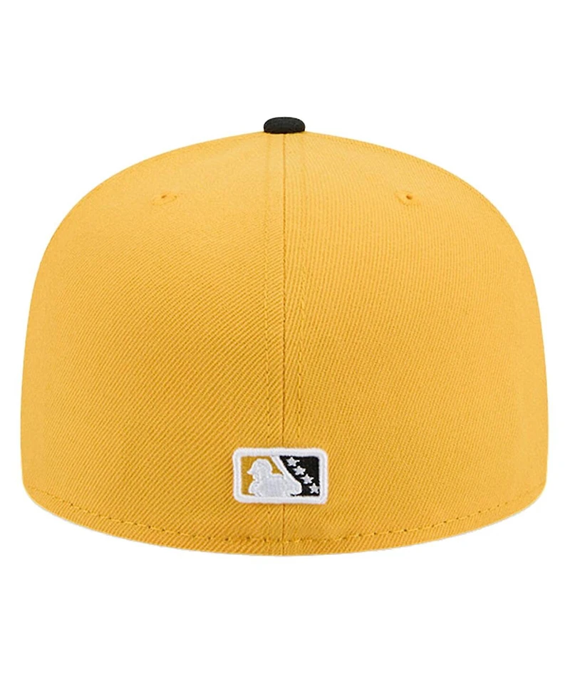 New Era Men's Yellow Akron RubberDucks Copa de la Diversion 59FIFTY Fitted Hat
