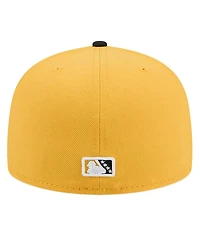New Era Men's Yellow Akron RubberDucks Copa de la Diversion 59FIFTY Fitted Hat