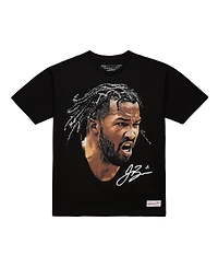 Mitchell & Ness Men's and Women's Jalen Brunson Black Nba Real Big Face Player T-Shirt