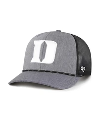 '47 Brand Men's Gray Duke Blue Devils Carbon Rope Adjustable Hat