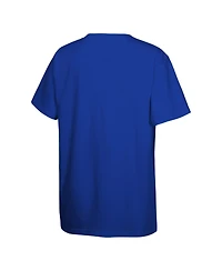 Mitchell & Ness Big Boys and Girls Blue New York Knicks 2025 Nba Playoffs Retro Monumental T-Shirt