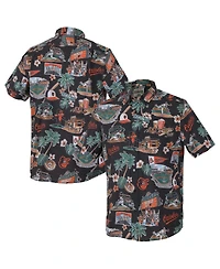 Reyn Spooner Men's Black Baltimore Orioles Scenic Tri-Blend Button-Down Shirt