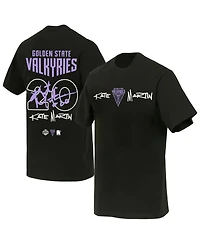 Round21 Men's and Women's Kate Martin Black Golden State Valkyries Launch Name Number T-Shirt