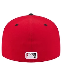 New Era Men's Red/Black Erie SeaWolves Authentic Collection 59FIFTY Fitted Hat