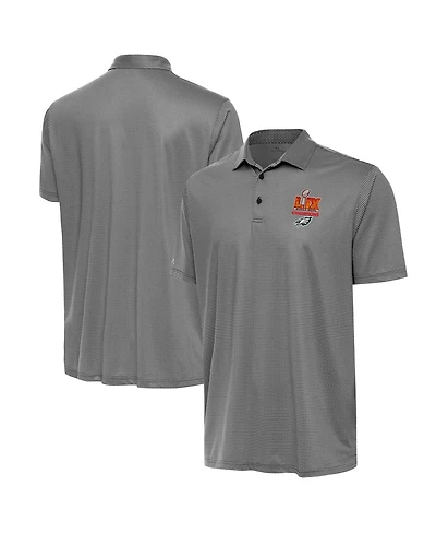 Antigua Men's White/ Philadelphia Eagles Super Bowl Lix Champions Rings Polo Shirt
