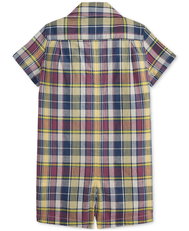 Polo Ralph Lauren Baby Boys Plaid Madras Shortalls