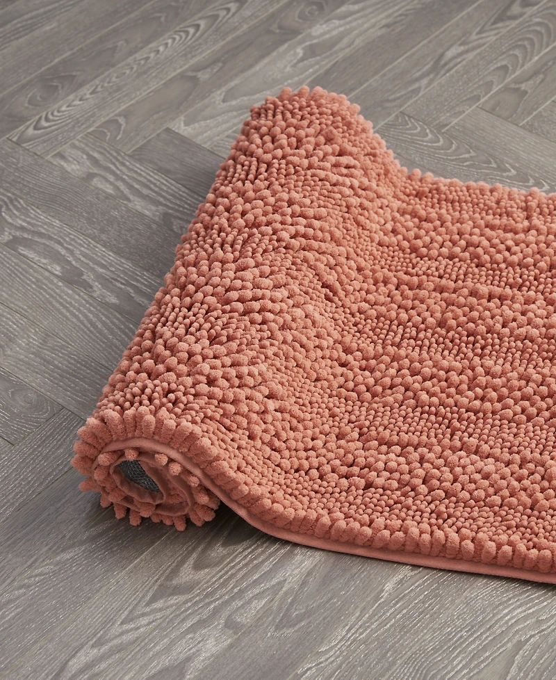 Laura Ashley Astor Chenille Bath Mat, 27" x 45"