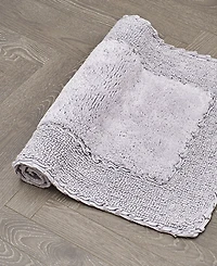 Laura Ashley Cotton Ruffled Bath Rug, 27" x 45"