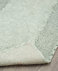 Laura Ashley Cotton Ruffled Bath Rug, 27" x 45"