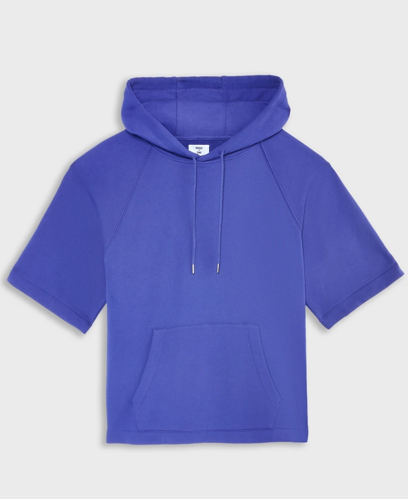 Mode of One Men's Relaxed-Fit Short-Sleeve Hoodie, Macy's Exclusive