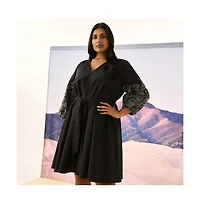 Estelle Cala Embroidered Mini Dress