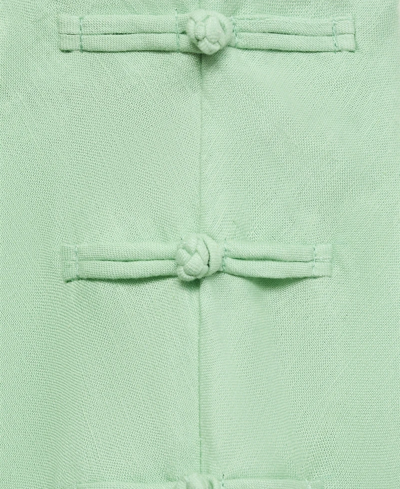 Mango Women's Linen-Blend Straight Skirt