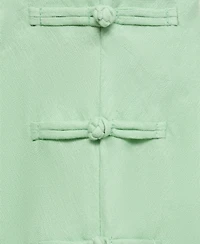 Mango Women's Linen-Blend Straight Skirt