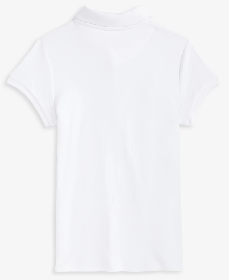 Nautica Big Girls Short Sleeve Interlock Polo Shirt