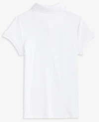 Nautica Big Girls Short Sleeve Interlock Polo Shirt