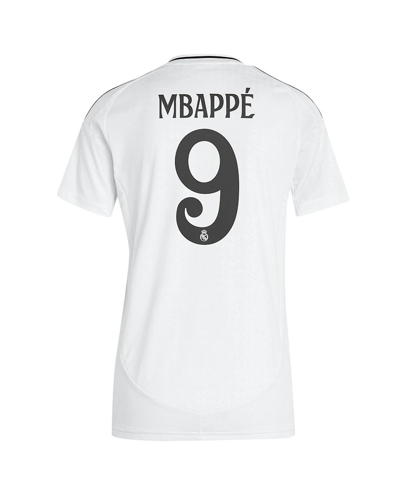 Adidas Women's Kylian Mbappe White Real Madrid 2024/25 Home Replica Player Jersey
