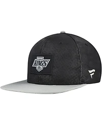Fanatics Men's Black Los Angeles Kings Authentic Pro Rink Snapback Hat