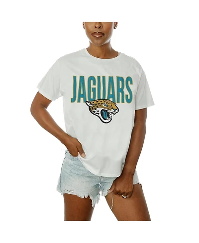 Gameday Couture Women's White Jacksonville Jaguars Keep It Up T-Shirt