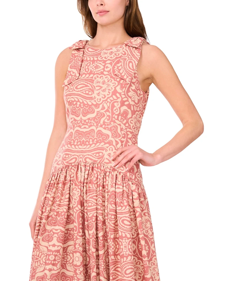 CeCe Women's Sleeveless High-Low Maxi Dress