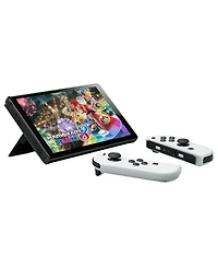 Nintendo Switch Oled Mario Kart 8 Deluxe Bundle with Pro Controller, MightySkins Console and Controller Skin Voucher and 2 Year Cps Extended Warranty