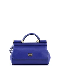 Pre-Owned Dolce & Gabbana Small East West Miss Sicily Bag Leather
