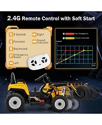 12V Kids Ride on Road Roller with 2.4G Remote Control