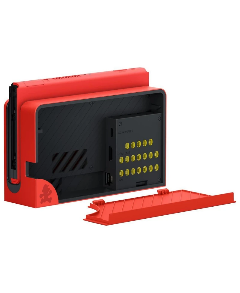 Nintendo Switch Oled Mario Red Edition with Pro Controller, MightySkins Console and Controller Skin Voucher, and 2 Year Cps Extended Warranty