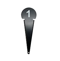 Durable Discus & Shot Put Markers (Set of 10) Essential Track and Field Equipment, Spiked Tips for Secure Placement, High Visibility, Robust Metal Con