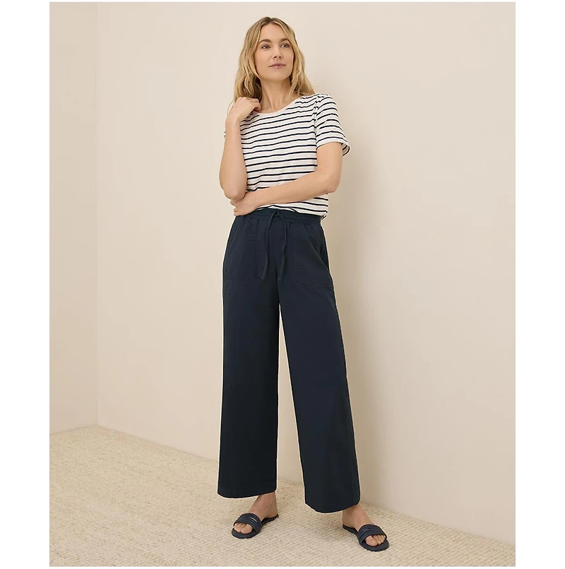 Pact Women's Organic Cotton Monterey Poplin Wide Leg