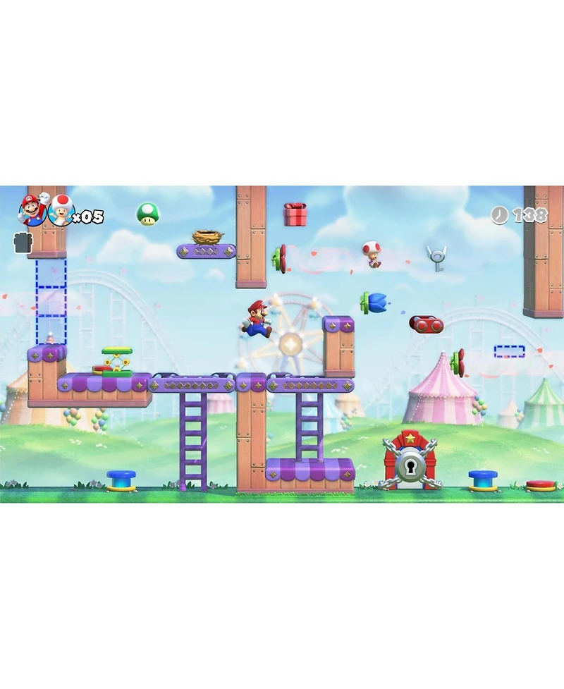 Nintendo Switch Neon Red & Blue Oled Console with Mario vs. Donkey Kong, MightySkins Console and Controller Skin Voucher, and 2 Year Cps Extended Warr