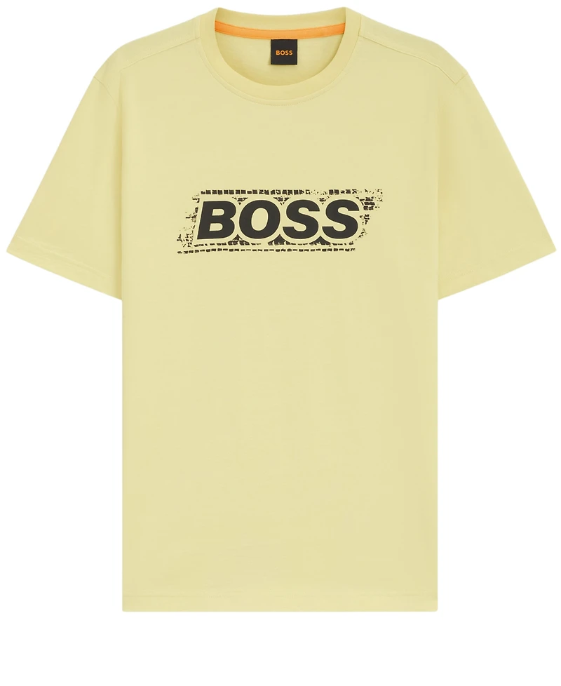 Boss by Hugo Men's Logo Artwork Cotton-Jersey T-Shirt