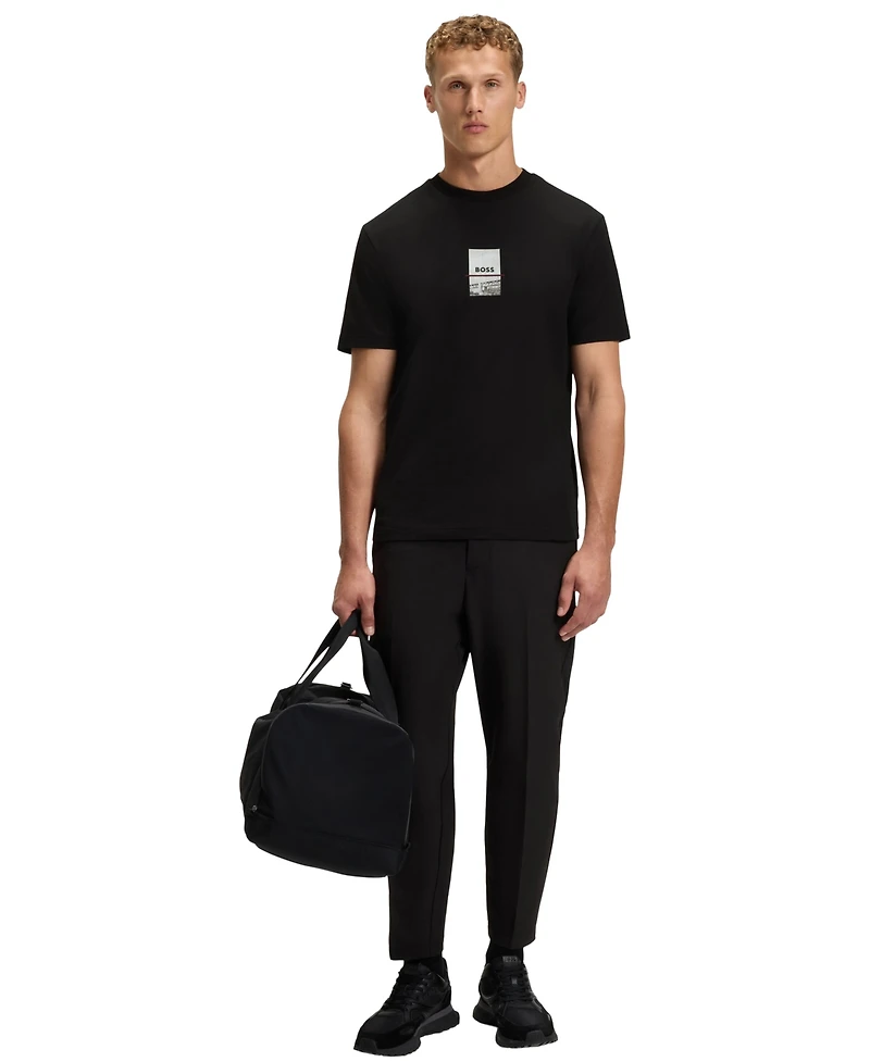Boss by Hugo Men's Stretch Cotton Print Relaxed-Fit T-Shirt