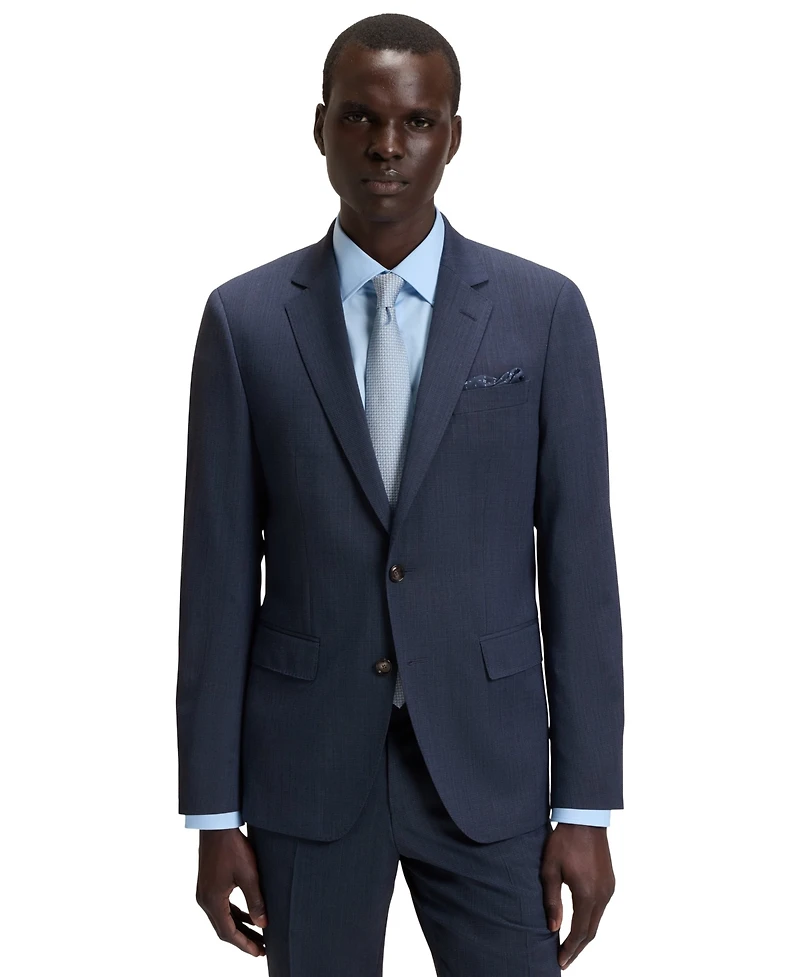 Boss by Hugo Men's Micro-Patterned Stretch Slim-Fit Suit