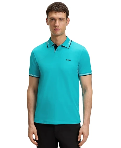 Boss by Hugo Men's Stretch-Cotton Slim-Fit Polo Shirt